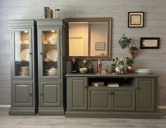 Restored  2pc China  Hutches and Buffet- (local delivery $75)