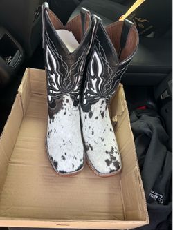 cowhide boots