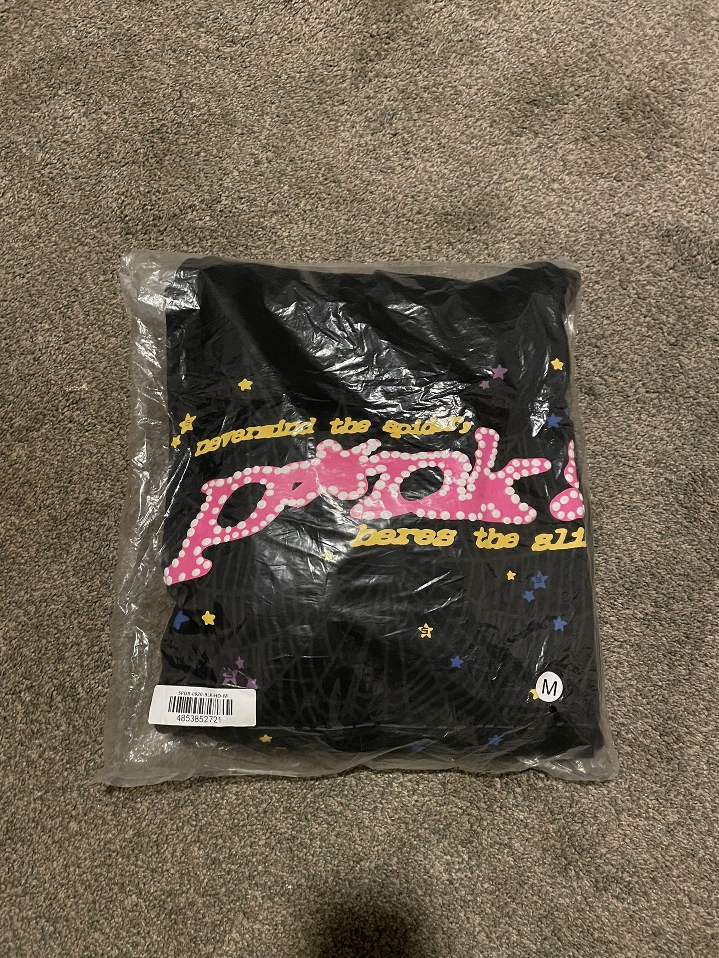 Sp5der Black Hoodie
