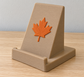 Harvest Leaf Phone Stand, Fall Desk Accessory, Custom Stand and Leaf Colors