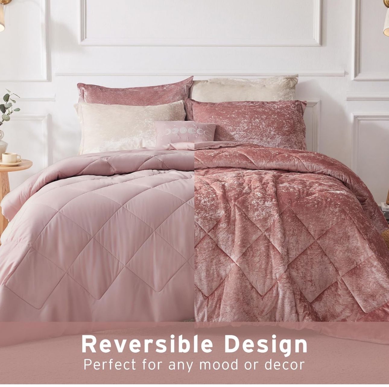 Intelligent Design Felicia Luxe Comforter Velvet Lush Assorted Colors , Sizes