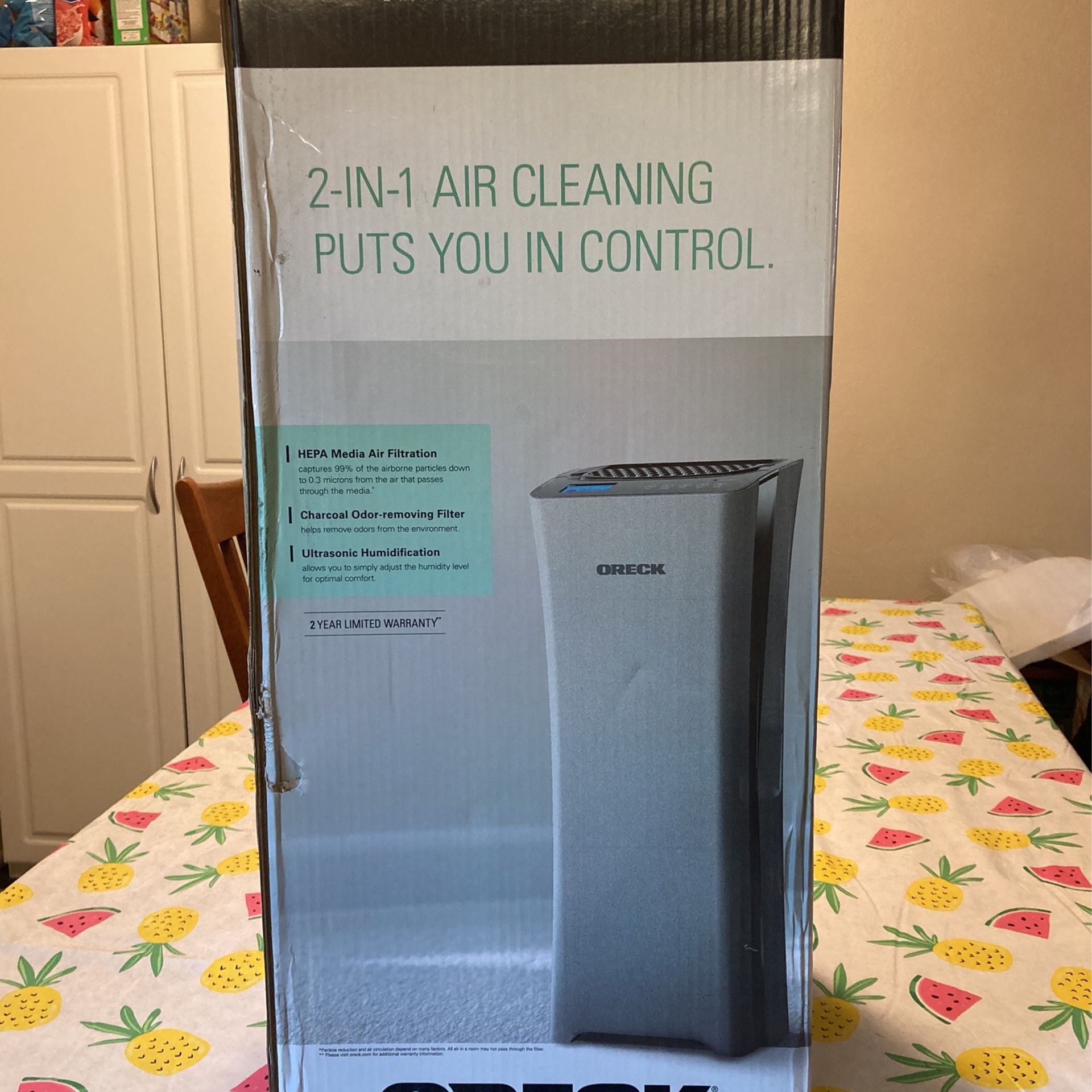 ORECK 2-in-1 Air Cleaning System 