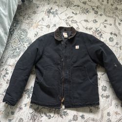 Vintage Carhartt J02 BLK Arctic Jacket Large Quilt Lined Made In USA