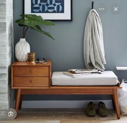 West Elm Mid-Century Storage Bench