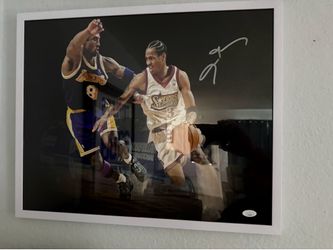 KOBE BRYANT / ALLEN IVERSON AUTOGRAPHED POSTER
