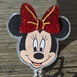 Minnie Mouse Badge Reel
