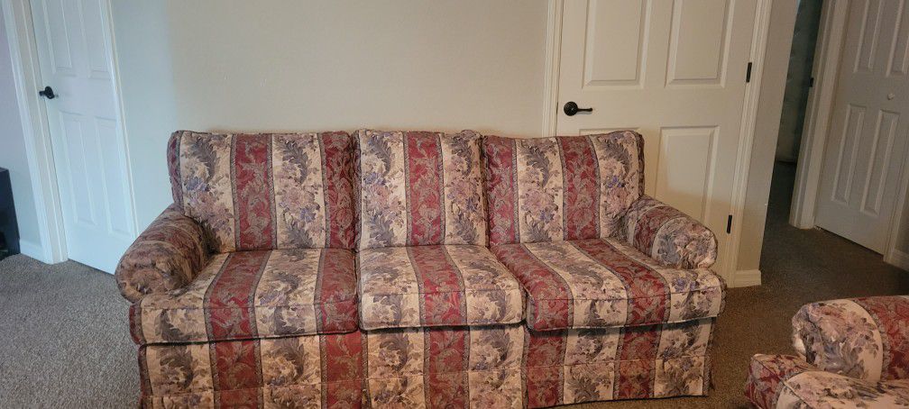 Matching Couch And Armchair- Used But Good Condition