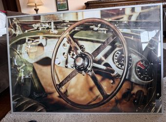 Large Vintage Classic Car Dashboard