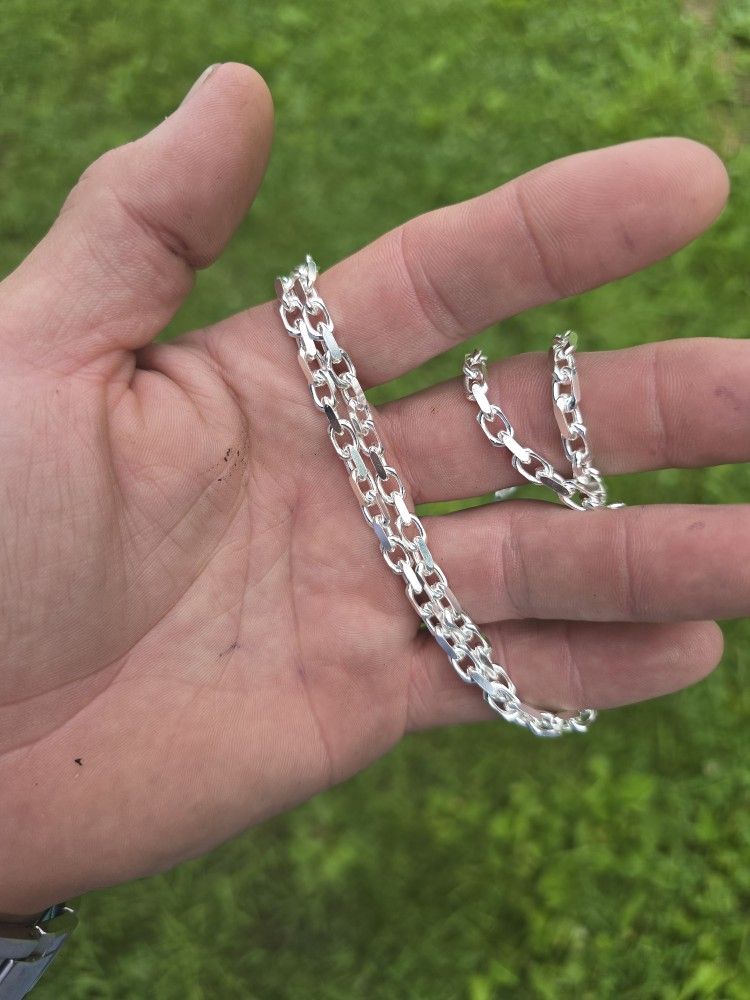 4mm Sterling Silver Box Chain