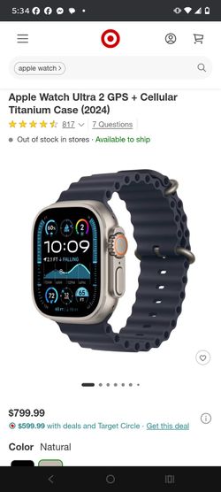 Titanium Case Ultra 2 Black Ocean Strap 49 Mm Apple Watch