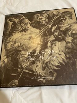 Folk song and minstrelsy record set exc