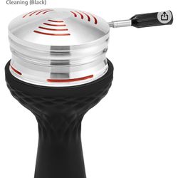 Hookah Bowl Set with HMD - Afoosoo Upgade Aluminum Heat Management Device Charcoal Stove Holder with Cover Head + Silicone Phunnel Hookah Bowl | Long 
