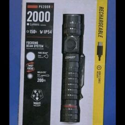 COAST # PX200R - 2000 Lumens USB-C Rechargeable Focusing Beam System / NEW