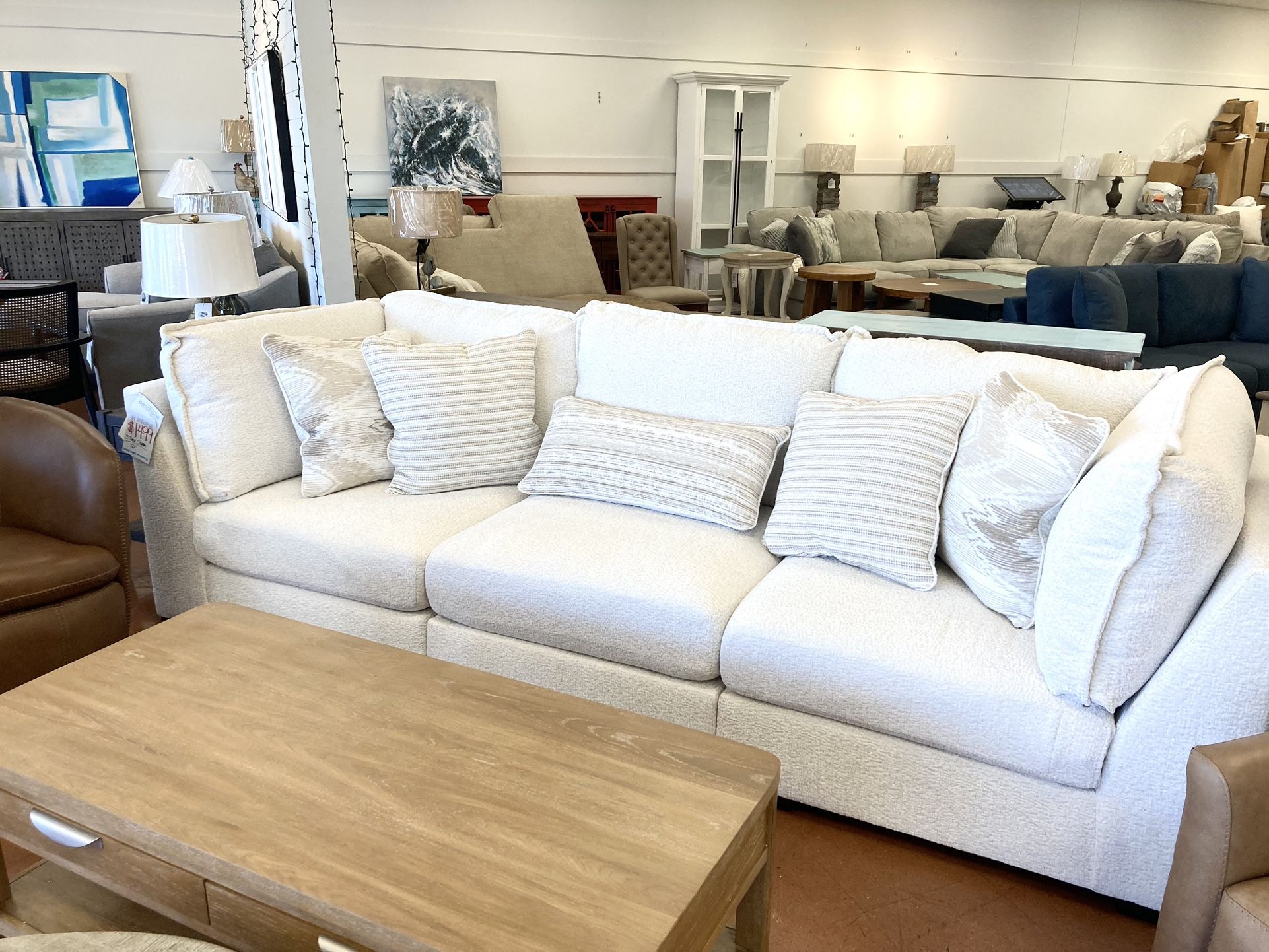 New 120” Modular Sofa — Performance Fabric 