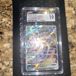 Pokemon Mewtwo V Star CGC 10 Mint Japanese 