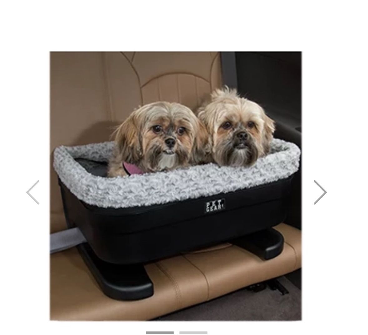 Pet Gear Booster Seat for Dogs/Cats, Removable Washable Comfort Pillow + Liner, Safety Tethers Included, Installs in Seconds, No Tools Required