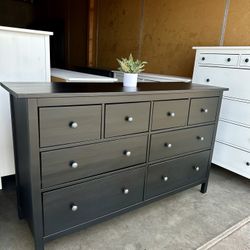Black IKEA Hemnes Dresser 