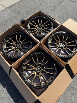 Used Fuel Rebel 20” Bronze Wheels Ford F-150 Raptor Bronco Raptor