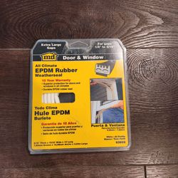 New M-D Building Products 63669 EPDM Rubber Weatherseal designed for extra-large gaps between 1/4 inch and 5/16 inch, 10 feet