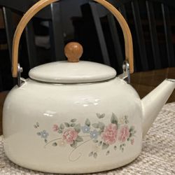 Vintage Enamelwear Tea Kettle