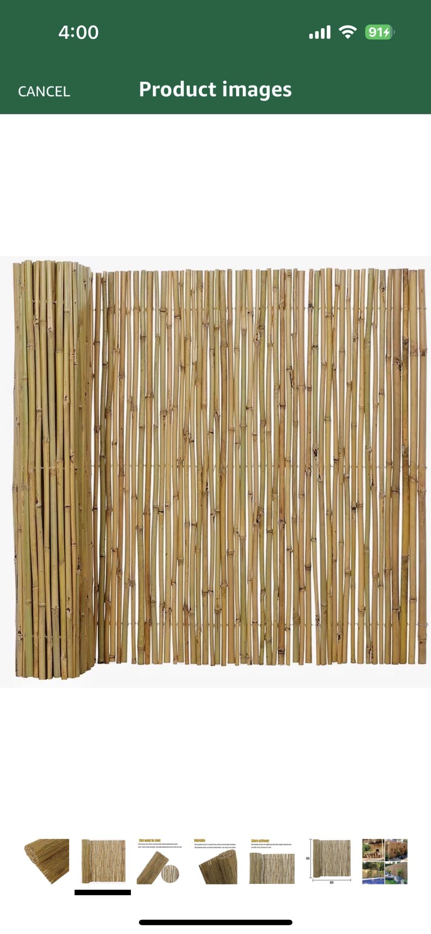 Bamboo Privacy Fence