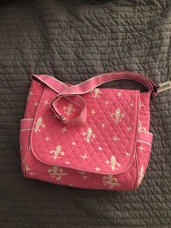 Pink diaper bag