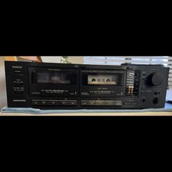 Optimus SCT-89 Full Logic Dual Stereo Cassette Deck Auto Reverse HX Pro Tested