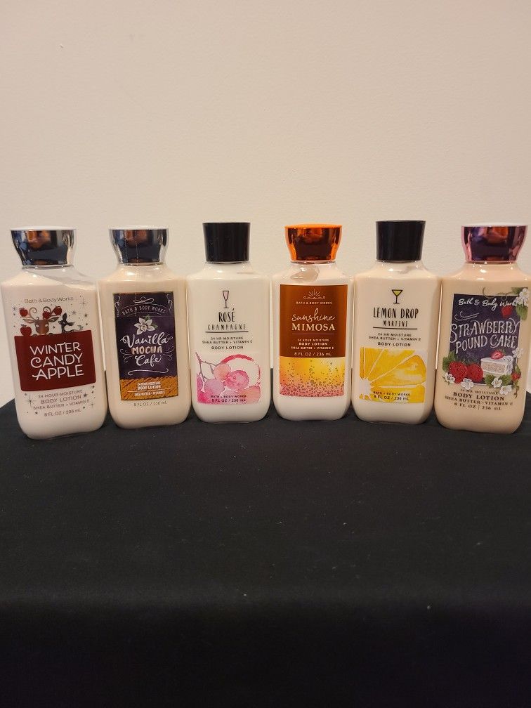 6 Bath & Bodyworks Body Lotions
