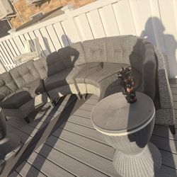 Outdoor Couch And End Tables 
