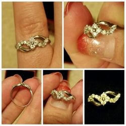 Infinity diamond ring