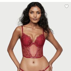 Coachella Fest & Victoria’s Secret 38D Red Corset Top 