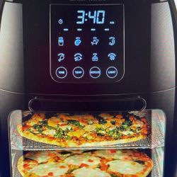 Chefman 6.3-Qt 4-In-1 Digital Air Fryer! Rotisserie, Dehydrator, Oven!