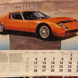 1987 Car Calendar