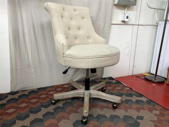 WORLD MARKET Elise Tufted Ivory Office Chair