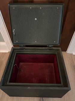 Vintage Chest Strongbox Safe with Handles