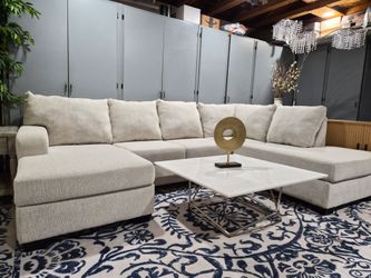 3pc- Ivory / Cream Sectional by Ashley