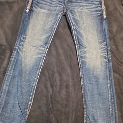Mens Rock Revival Jeans