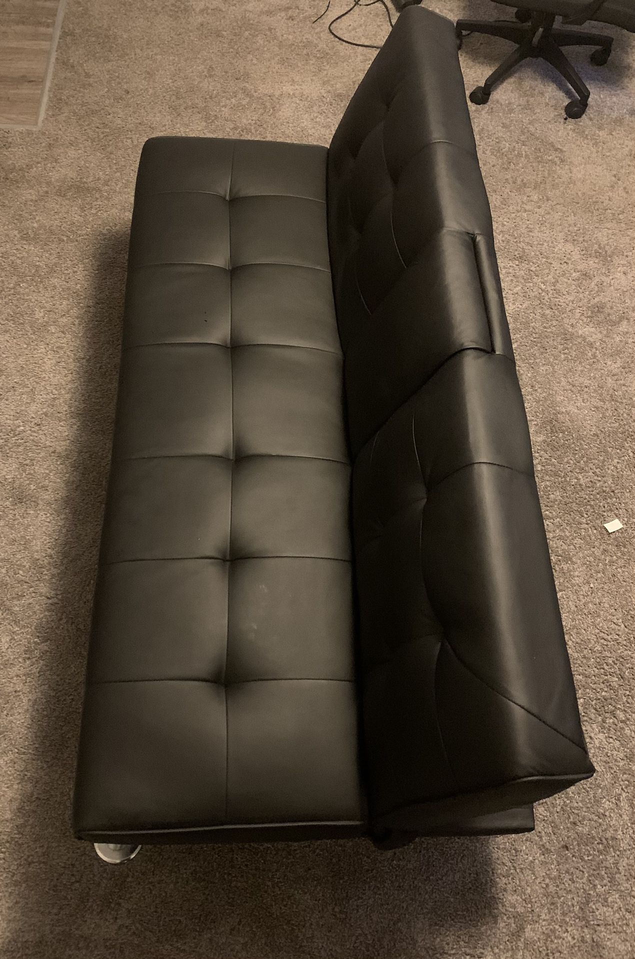 Vegan leather Convertible Sofa