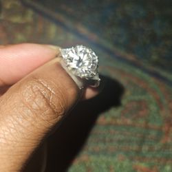 5ct MOISSANITE ring 925 Size 8