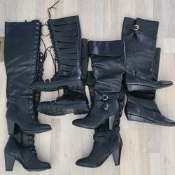 Assorted Black Boots