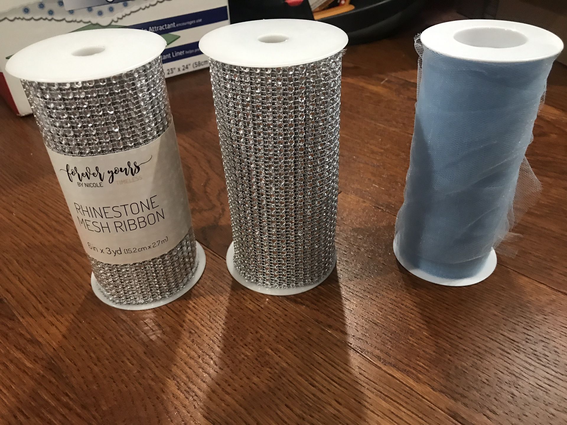 Mesh blue Ribbon Roll