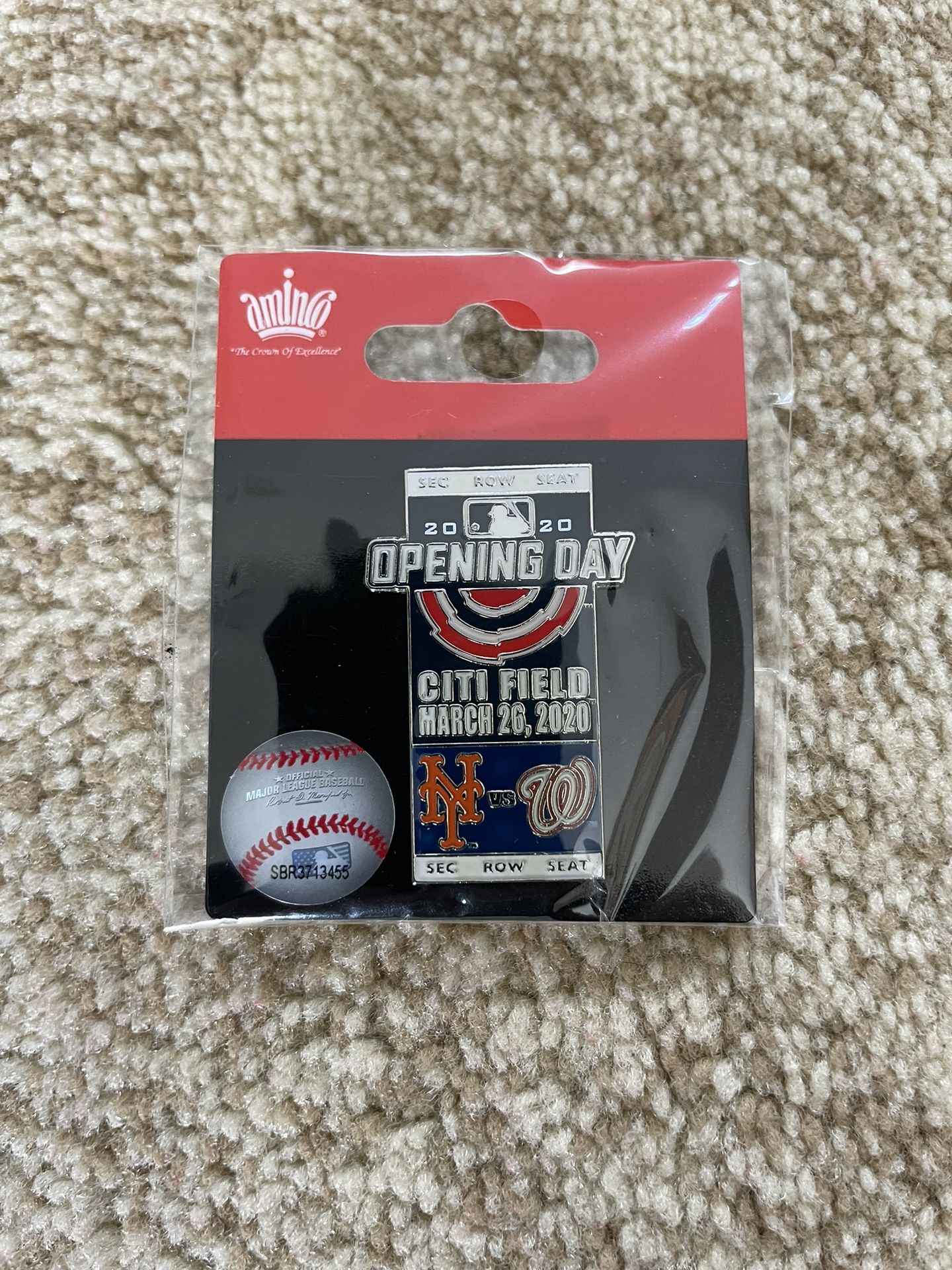 MLB Mets Opening Day 2020 Pin