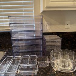 Clear Acrylic Storage Organizers 