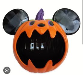 Disney Mickey Mouse Halloween Pumpkin Dish