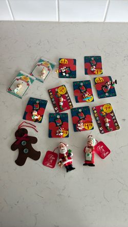 14 tiny Christmas ornaments