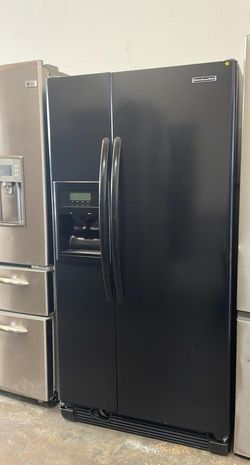 Kitchen Aid Side By Side Black Refrigerator Fridge
