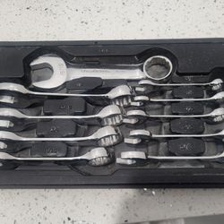 Stubby Combination Wrench Set SAE 