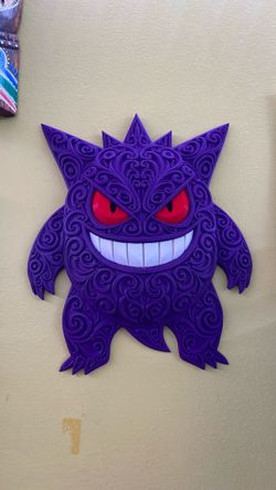 Gengar pokemon wall decor