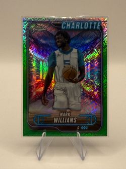 Official 2024-25 Topps Chrome Mark Williams Green Logo Refractor Card #78
