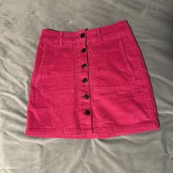 Corduroy Mini Skirt 